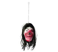 GkgWuxf Severed He-ad Halloween Prop Scary Halloween Props Outdoor Severed He-ad Prop Spooky Bloody Realistic Severed Heads Latex Severed He-ad Decoration For Halloween