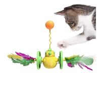 GkgWuxf Taser Cat Wand, Cat Toys, Cute Chick Shaped Doll Coin Running | Kitten Interactive Ball Enrichment Enrichment Pet Toy for Indoor Play