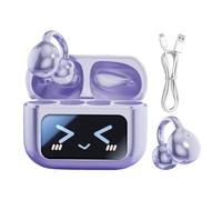 GkgWuxf Touch Screen Earbuds - Smart Wireless Clip On Headset,AI Translation Noise-Cancelling Ear Buds Waterproof Sports Earplugs For Gym Workouts