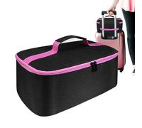 GkgWuxf Travel Cosmetic Bag | Portable Hair Tool Carrying Case | Travel Storage Case with Zipper Mesh Bag for Shopping, Camping, Dating, Beach, Hiking, Parties