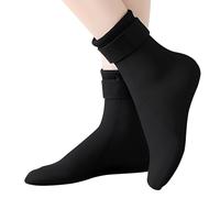 Gkhlg 1 Pair of Kids Neoprene Swimming Socks Aqua Sock with Super Stretchy Non-Slip Grip Swim Socks for Kids’ Water Sports in Pool Beach Diving and More 3.5-4.5 UK (Black)