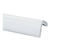 Gkhlg 1 Piece Rubber Wall Corner Guard Edge Protector High-Density Silicone Rubber with Hollow Design Easy to Install Baby Safety Corner Protectors for Home School Safety Length 1M (White)