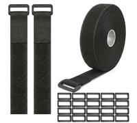 Gkhlg 1 Roll Heavy Duty Hook and Loop Tape Adjustable Reusable Cinch Straps for Home Office Outdoor Cable Organizing Bike Luggage Camping Storage (5cm×5m)