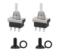 Gkhlg 2 Pack of Kn3d-103 12V Toggle Switch Waterproof 3 Way On-Off-On Toggle Switch for Automotive Applications Suitable for Controlling Lights Motors and Electrical Devices in Vehicles