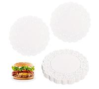 Gkhlg 300 Pcs Paper Doilies White Doilies Lace Paper Round Disposable Placemats with Hollowed Lace Scalloped Edge for Home Party Hosts Dessert Food Display Table Decoration for Kitchen (3.5 Inches)