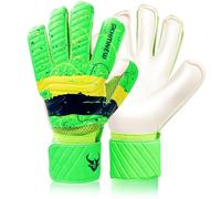 GKHMNEW Professional Football Goalkeeper Gloves | Pro-Level Superior Grip & Finger Spines Protection | Lightweight Breathable Latex | Match/Training Ready | Kids Youth Adult Sizes 6-10 (Green, 8)