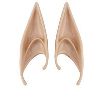 Gkhowiu 1 Pair PVC Fairy Elf Ears New Party Scary Decoration Pointed Prosthetic Ears Long section light tone