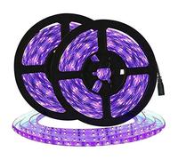 Gkhowiu 10M LED UV Light Strip Ultraviolet Flexible Purple 33FT Blacklight 600 Disinfect Light Strip
