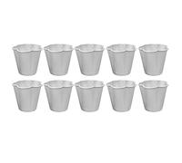 Gkhowiu 10Pcs -Petaled Flower Shape Egg Tarts Molds Mousse Cake DIY Jelly Pudding Moulds