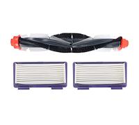 Gkhowiu 1pcs Replacement Combo Roller Brush+HEPA Filterx2 for Neato XV-21 XV Signature XV-11 XV-12 XV-15 Curved Combo Roller Brushes
