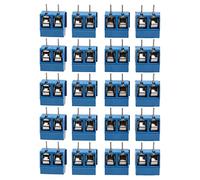Gkhowiu 2-Pin Screw Terminal Block Connector 5.08mm Pitch Panel PCB Mount, 20Pcs