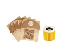 Gkhowiu Wet and Dry Vacuum Cleaner Bags and Filter Set