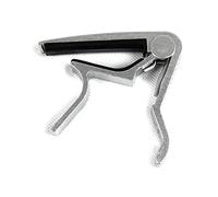 GKIRQVPE guitar capo, Guitar Capo Electric Acoustic Guitar Capo Bass Violin Ukulele Capo Single-handed Tune Clamp Trigger Material Metal (Color : Red) (Color : Silver)