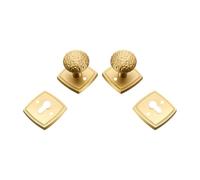 GKIYMLLFV Dooroom Brass Door Lock Set Hammered Modern Bedroom Bathroom Double Lever Dummy Privacy Passage Hidden Handle Knob(Privacy-SB)