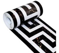GKKBUFF Modern Geometric Wall Covering PVC Wallpaper Border Borders Stickers Border Decortaive Tile Stickers Kitchen Cabinet Toilet Border for Ceiling/Corner/Mirror/Furniture/Door/Wardrobe/Home Decor