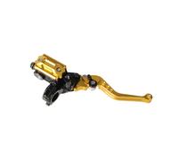 GKLZIUKI Forward Brake Pump Universal Aluminum Roller Adjustment Motorcycle Master Cylinder Lever Hydraulic Brake Pump Clutch Handle Handlebar Rear Brake Pump(Gold Right)