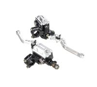 GKLZIUKI Forward Brake Pump Universal Aluminum Roller Adjustment Motorcycle Master Cylinder Lever Hydraulic Brake Pump Clutch Handle Handlebar Rear Brake Pump(1Pair Silver B-B)