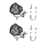 GKLZIUKI LED Motorcycle Headlights Dual Color LED Motorcycle Headlights Work Light Waterproof High Beam Spotlight For Off-road Vehicles Pickup Trucks(2PCS 033-spotlight)