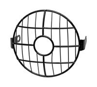 GKLZIUKI Motorcycle Headlight Cover 6.5" Motorcycle Headlight Mesh Grill Guard Front Lamp Mesh Grille Cover Protector Fit For Cafe Racer Cruiser(Round Center)