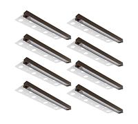 GKOLED 12 Inch LED Hardscape Lighting, Low Voltage Paver Wall Step Lights, 22pcs LED Chips for Even Light Distribution, 2700K Warm White, 12V AC/DC (8-Pack)
