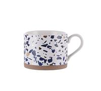 GKRB Nordic Hand-Painted Ceramic Mug 450ml Large-Capacity Ceramic Coffee Cup Home Couple Cup Gold Breakfast Cup Art Tea Cup,A,8.1*`14 CM