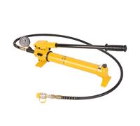 GKSNCJSMF Hand Operated Hydraulic Pump - 2 Speed, 10000 PSI with Pressure Gauge, 1.8m Hose, 900cc Capacity - Single Acting Manual Pump for Industrial Use, Model CP-700B