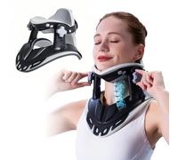 GKSNCJSMF Neck Stretcher Cervical Traction,Neck Braces for Neck Pain and Support,Adjustable Cervical Traction Devices for Home Use,Neck Decompression Device and Revive Cervical Spine