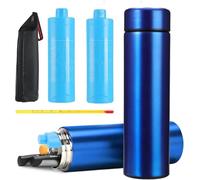 Gkstly 60H Pens Insulin Cooler Travel Case, Insulin Pens Case, Medicine Cool Bag 2-8 °C Biogel Insulated Medicine Cooler Bag Epipen Case Compact for Diabetic Travel TSA Approved with 2 Ice Pack(Blue)