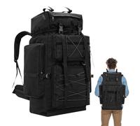 Gkstly 80L Hiking Backpack Large Rucksack for Men Women Waterproof Durable 80 Litre Camping Backpack Water Resistant Daypack Rucksack for Camping Cycling Climbing Walking Mountaineer Outdoor Sports