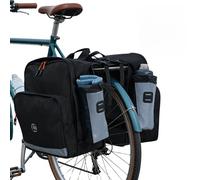 Gkstly Bike Rear Rack Bag Waterproof Bicycle Saddle Bag Cycling Pannier Trunk Carrier with Reflective for Cycling Traveling Commuting