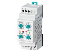 GKT-05F 3x220VAC Non-Neutual Three-Phase Phase Failure Phase Sequence Under Over Voltage Relay 1Pcs