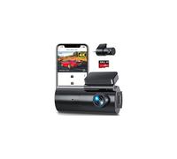 GKU 4K Dash Cam Front and Rear WiFi Dashcam with 64GB SD Card