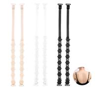 Gkuehry 6 Pcs Women's Bra Straps Width Stretchable Shoulder dress Straps Elastic Removable Lingerie Straps Non-Slip Lingerie Straps for Women Strapless Dress, 3 Colors