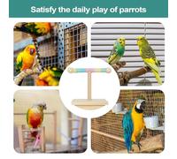 Gkumgwo Bird Perch Stand | Anti-Slip Wood Training Perch for Parrot,Pet Bird Accessories, Bite-resistant Trainer Standing for Budgies Parrot