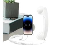 Gkumgwo Corded Handset for Cell Phone,with Microphone Type-C Retro Classic Home Supplies | Old Fashioned Phone - for Home Kitchen Living Room Bed Bedside Bathroom Offices Desk School Travel