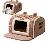 Gkumgwo Dog Cave Bed - Washable Sleeping Kennel - Cat Warmth Burrow Kennel - for Small Medium Cat Dog Kitten Puppy Pet Resting Indoor Winter Homeowners Apartment Dwellers