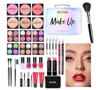 Gkumgwo Full Makeup Kit - Makeup Kit - Full Start Cosmetics Set for Beginners and Professionals, Makeup Palette Kit with Portable Case