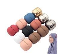 Gkumgwo Magnetic Hair Accessories Clips, 12 Magnetic Clasps for Women Without Pins - Headscarf Clips Snagless Brooch Scarf Closure for Women Veil