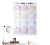 Gkumgwo Wall Calendar 2026-12 Months Large Diary - 2D Acrylic Animal Charm for Vacation Christmas Tree Window Wall Door Car Decoration for Adults Home School Office Dorm Classroom
