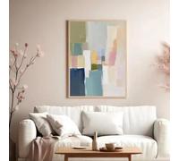 GKUVBF Abstract Minimalist Modern Design Joyful Pastel Pattern Poster Canvas Painting Prints Wall Art Pictures Home Wall Decor 40x50cm Frameless