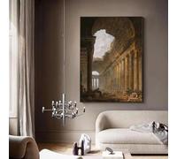 GKUVBF Ancient Rome Architecture Landscape The Old 18th Century Artwork Canvas Poster And Prints Wall Art Pictures Home Decor 70x100cm Frameless
