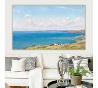 GKUVBF Arthur Hughes Mountainous Bay (1899) " Canvas Picture Art Print Poster for Modern Living Room Home Wall Decoration(30x40cm/Frameless)
