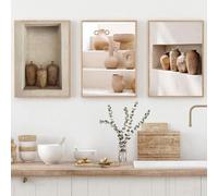 GKUVBF Bohemian Classic Vase Still Life Wall Art Canvas Painting Ins Style Aesthetic Poster Prints for Modern Living Room Decor15.7”x 23.6”(40x60cm) x3 No frame