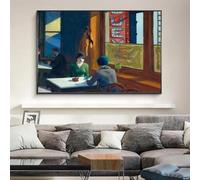 GKUVBF Edward Hopper Famous Modern Abstract Posters and Prints Wall Art Picture for Living Room Home Decor Canvas Painting 40x50cm Frameless