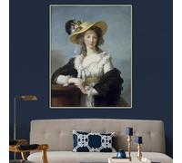 GKUVBF Élisabeth Vigée Le Brun Gabrielle De Polignac Canvas Painting Print Picture Poster Wall Art Home Interior Decoration(70x100cm/Frameless)