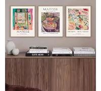 GKUVBF Henri Matisse Poster Wall Art Canvas Painting Nordic Abstract Landscape Paintings and Prints for Living Room Home Decor 70x100cm-3Pieces Frameless