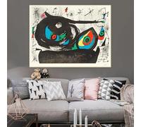 GKUVBF Joan Miro《homenaje a Joan Prats》canvas Picture Art Print Poster Picture for Modern Living Room Home Wall Art Decoration(50x70cm/Frameless)