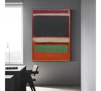 GKUVBF Mark Rothko Colorful Abstract Canvas Modern Art Poster and Wall Decorative Pictures for Living Room Home Decoration 70x100cm Frameless