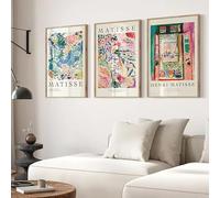 GKUVBF Matisse Print SET Posters The Open Window Landscape At Collioure Wall Art Painting Living Room Corridor Wall Decoration(70x100cm/3Pcs Frameless)