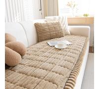 GKXLH New Thick Sofa Covers Washable - Soft Corduroy Universal Sofa Cover 2 3 4 Seater, Non-Slip Couch Cover, Couch Seat Covers Sofa Slipcovers Furniture Protector for Living Room (Coffee, 90x210cm)